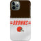 NFL Cleveland Browns White Striped iPhone 11 Pro Lite Case