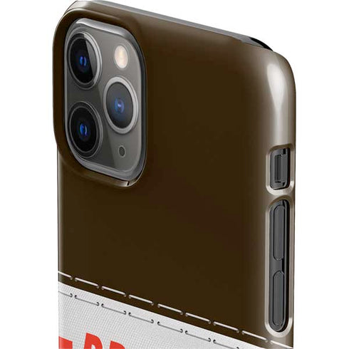 NFL Cleveland Browns White Striped iPhone 11 Pro Lite Case