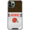 NFL Cleveland Browns White Striped iPhone 11 Pro Max Clear Case
