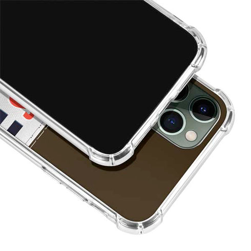 NFL Cleveland Browns White Striped iPhone 11 Pro Max Clear Case