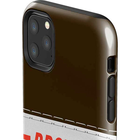 NFL Cleveland Browns White Striped iPhone 11 Pro Max Impact Case