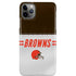 NFL Cleveland Browns White Striped iPhone 11 Pro Max Lite Case