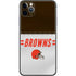 NFL Cleveland Browns White Striped iPhone 11 Pro Max Skin