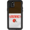 NFL Cleveland Browns White Striped iPhone 11 Pro Max Waterproof Case