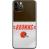 NFL Cleveland Browns White Striped iPhone 11 Pro Skin