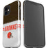 NFL Cleveland Browns White Striped iPhone 12 Impact Case