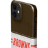 NFL Cleveland Browns White Striped iPhone 12 Mini Lite Case