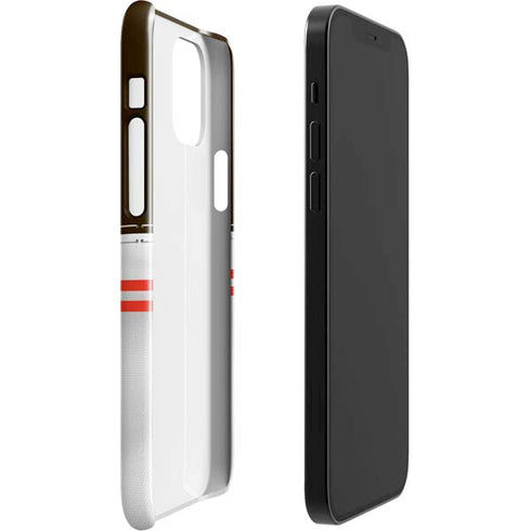 NFL Cleveland Browns White Striped iPhone 12 Mini Lite Case