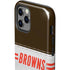 NFL Cleveland Browns White Striped iPhone 12 Pro Impact Case