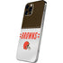 NFL Cleveland Browns White Striped iPhone 12 Pro Max Skin