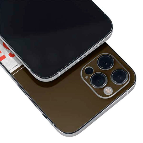 NFL Cleveland Browns White Striped iPhone 12 Pro Skin