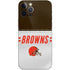 NFL Cleveland Browns White Striped iPhone 12 Pro Skin