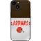 NFL Cleveland Browns White Striped iPhone 13 Mini Skin