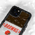 NFL Cleveland Browns White Striped iPhone 13 Mini Waterproof Case
