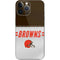 NFL Cleveland Browns White Striped iPhone 13 Pro Max Skin