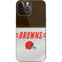 NFL Cleveland Browns White Striped iPhone 13 Pro Max Skin