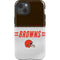 NFL Cleveland Browns White Striped iPhone 14 Impact Case