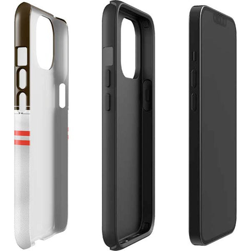 NFL Cleveland Browns White Striped iPhone 14 Impact Case
