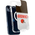 NFL Cleveland Browns White Striped iPhone 15 Plus MagSafe Case