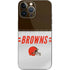 NFL Cleveland Browns White Striped iPhone 14 Pro Max Skin
