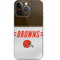 NFL Cleveland Browns White Striped iPhone 14 Pro Skin