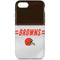NFL Cleveland Browns White Striped iPhone 7 Pro Case