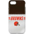 NFL Cleveland Browns White Striped iPhone 8 Pro Case