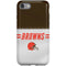 NFL Cleveland Browns White Striped iPhone SE (2nd & 3rd Gen) Pro Case