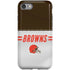NFL Cleveland Browns White Striped iPhone SE (2nd & 3rd Gen) Pro Case