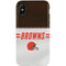 NFL Cleveland Browns White Striped iPhone X Pro Case