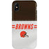 NFL Cleveland Browns White Striped iPhone X Pro Case