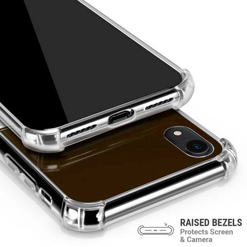 NFL Cleveland Browns White Striped iPhone XR Clear Case