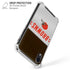 NFL Cleveland Browns White Striped iPhone XR Clear Case