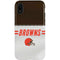 NFL Cleveland Browns White Striped iPhone XR Pro Case
