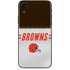 NFL Cleveland Browns White Striped iPhone XR Skin