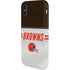 NFL Cleveland Browns White Striped iPhone XS Pro Case
