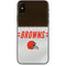 NFL Cleveland Browns White Striped iPhone XS Skin