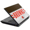 NFL Cleveland Browns White Striped Lenovo T420 Skin