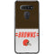 NFL Cleveland Browns White Striped LG K51/Q51 Clear Case