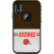 NFL Cleveland Browns White Striped LifeProof Fre iPhone Skin