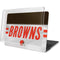 NFL Cleveland Browns White Striped MacBook Pro 13in (2020) Case plus Skin