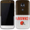 NFL Cleveland Browns White Striped Moto E5 Play Skin