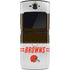 NFL Cleveland Browns White Striped Motorola RAZR Skin