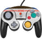 NFL Cleveland Browns White Striped Nintendo GameCube Controller Skin