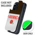 NFL Cleveland Browns White Striped Otterbox Defender iPhone Skin