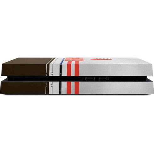 NFL Cleveland Browns White Striped PS4 Console Skin