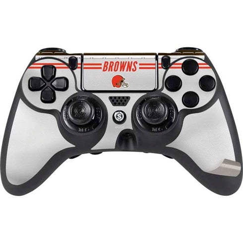NFL Cleveland Browns White Striped PS4/PC SCUF Impact Controller Skin