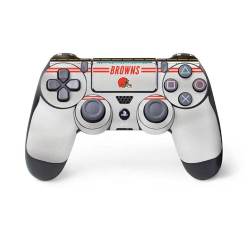 NFL Cleveland Browns White Striped PS4 Pro/Slim Controller Skin