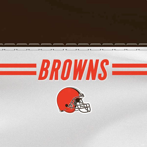 NFL Cleveland Browns White Striped PS4 Slim Skin