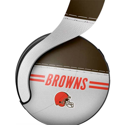 NFL Cleveland Browns White Striped PULSE 3D Wireless Headset for PS5 Skin